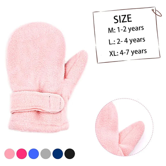 Toddler & Infant Winter Mittens Lined with Fleece